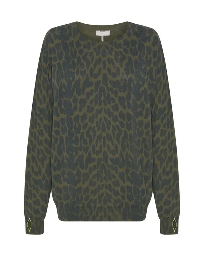 Women One Teaspoon Knitwear JUNGLE LEOPARD KNIT SWEATER Women One Teaspoon Knitwear JUNGLE LEOPARD KNIT SWEATER