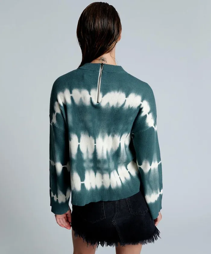 Women One Teaspoon Knitwear KHAKI TIE DYE RIB ROAM SWEATER Women One Teaspoon Knitwear KHAKI TIE DYE RIB ROAM SWEATER