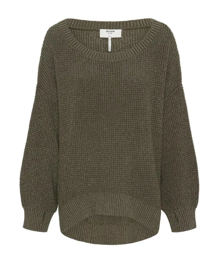 Women One Teaspoon Knitwear LE FREAK METALLIC ZIPPED KNIT SWEATER Women One Teaspoon Knitwear LE FREAK METALLIC ZIPPED KNIT SWEATER
