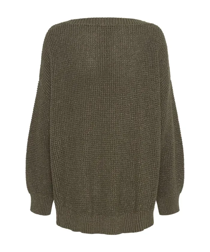 Women One Teaspoon Knitwear LE FREAK METALLIC ZIPPED KNIT SWEATER Women One Teaspoon Knitwear LE FREAK METALLIC ZIPPED KNIT SWEATER