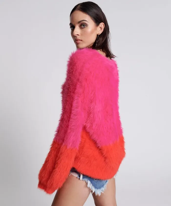 Women One Teaspoon Knitwear LOST SIGNAL COLOUR BLOCK SWEATER Women One Teaspoon Knitwear LOST SIGNAL COLOUR BLOCK SWEATER