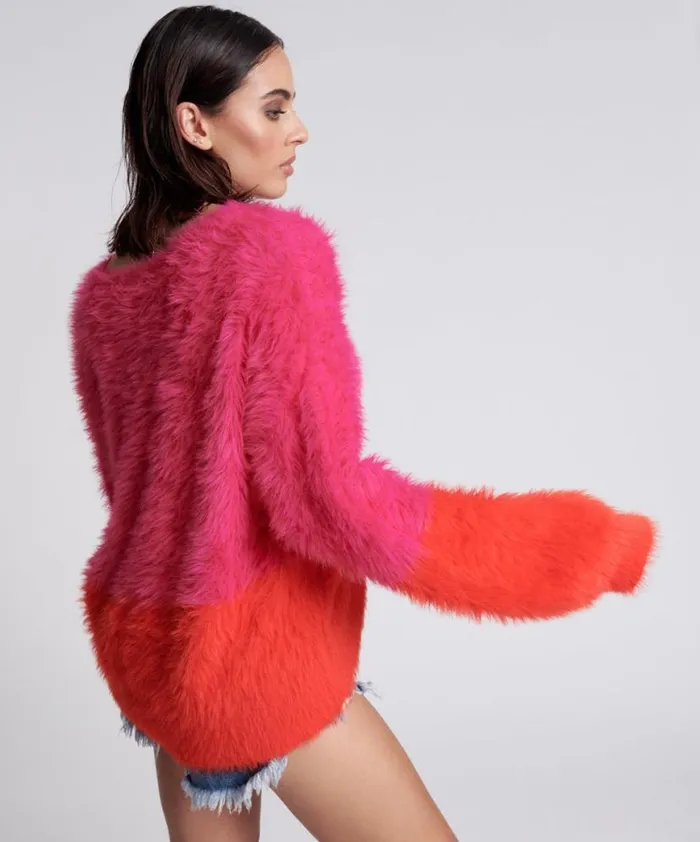 Women One Teaspoon Knitwear LOST SIGNAL COLOUR BLOCK SWEATER Women One Teaspoon Knitwear LOST SIGNAL COLOUR BLOCK SWEATER