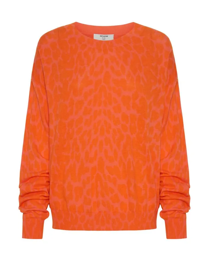 Women One Teaspoon Knitwear NEON LEOPARD KNIT SWEATER Women One Teaspoon Knitwear NEON LEOPARD KNIT SWEATER