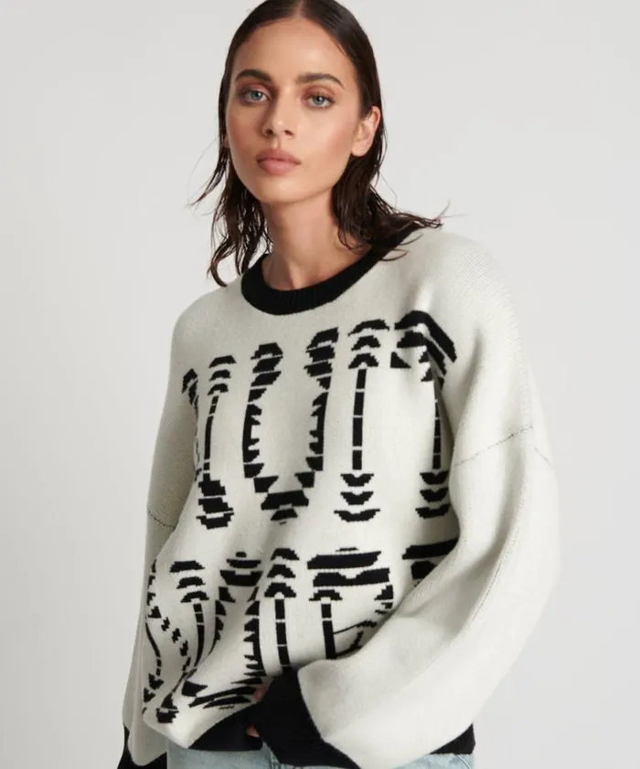Women One Teaspoon Knitwear NUIT NOIRE BATWING SWEATER