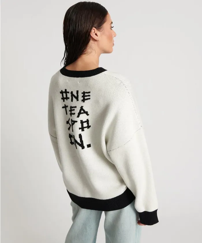 Women One Teaspoon Knitwear NUIT NOIRE BATWING SWEATER Women One Teaspoon Knitwear NUIT NOIRE BATWING SWEATER