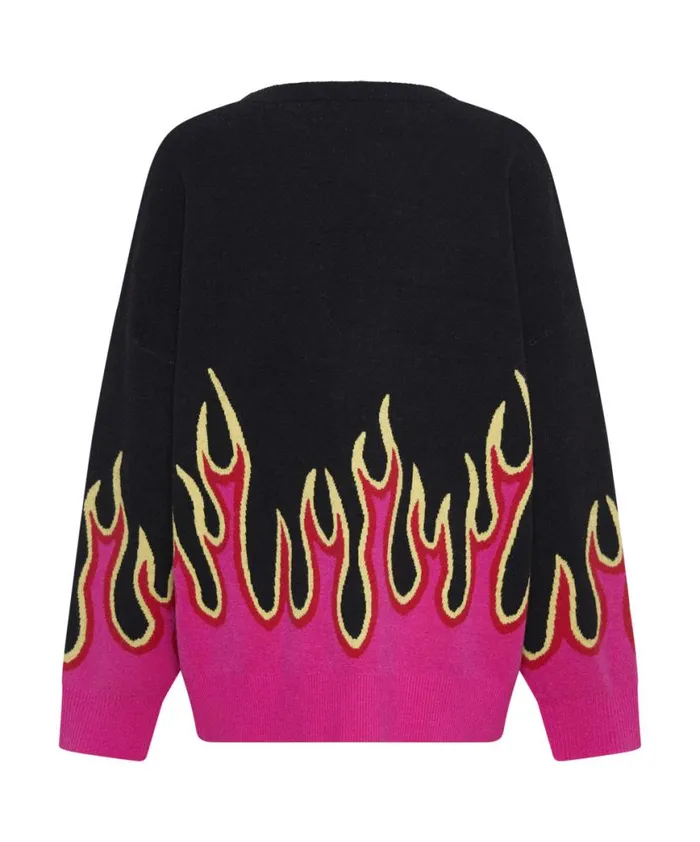 Women One Teaspoon Knitwear ON FIRE INTARSIA SWEATER Women One Teaspoon Knitwear ON FIRE INTARSIA SWEATER