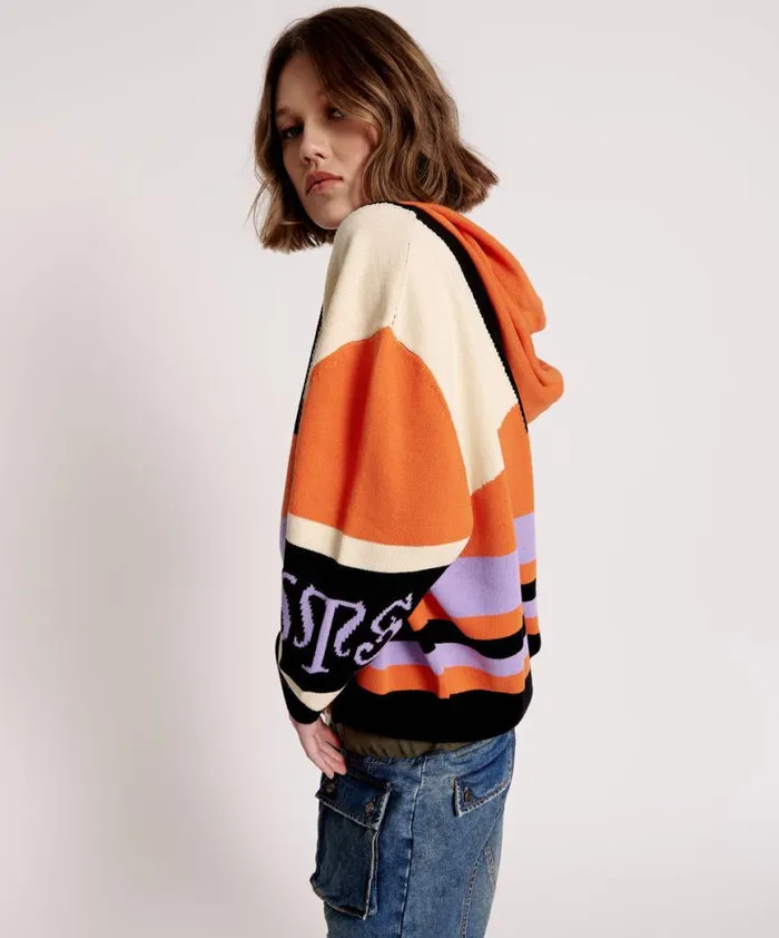 Women One Teaspoon Knitwear OTS REACTIVE KNIT HOODY Women One Teaspoon Knitwear OTS REACTIVE KNIT HOODY