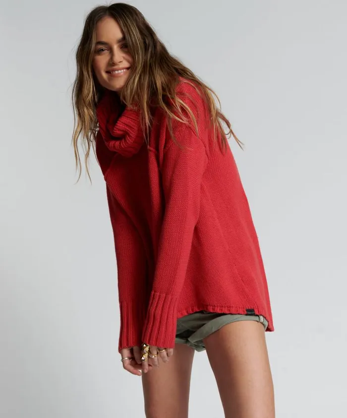 Women One Teaspoon Knitwear THICK PURE ROLL NECK SWEATER Women One Teaspoon Knitwear THICK PURE ROLL NECK SWEATER