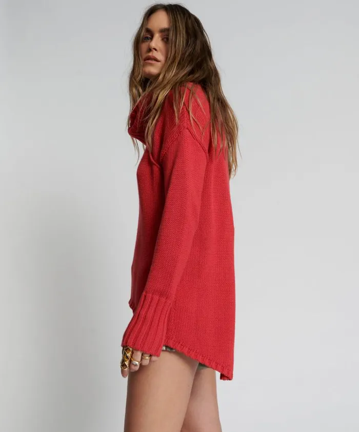 Women One Teaspoon Knitwear THICK PURE ROLL NECK SWEATER Women One Teaspoon Knitwear THICK PURE ROLL NECK SWEATER