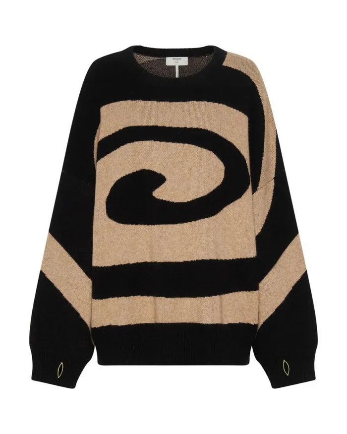 Women One Teaspoon Knitwear VORTEX JUMPER BLUE Women One Teaspoon Knitwear VORTEX JUMPER BLUE