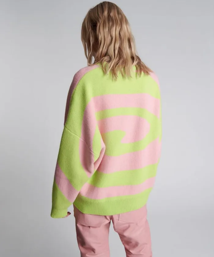 Women One Teaspoon Knitwear VORTEX JUMPER PINK Women One Teaspoon Knitwear VORTEX JUMPER PINK