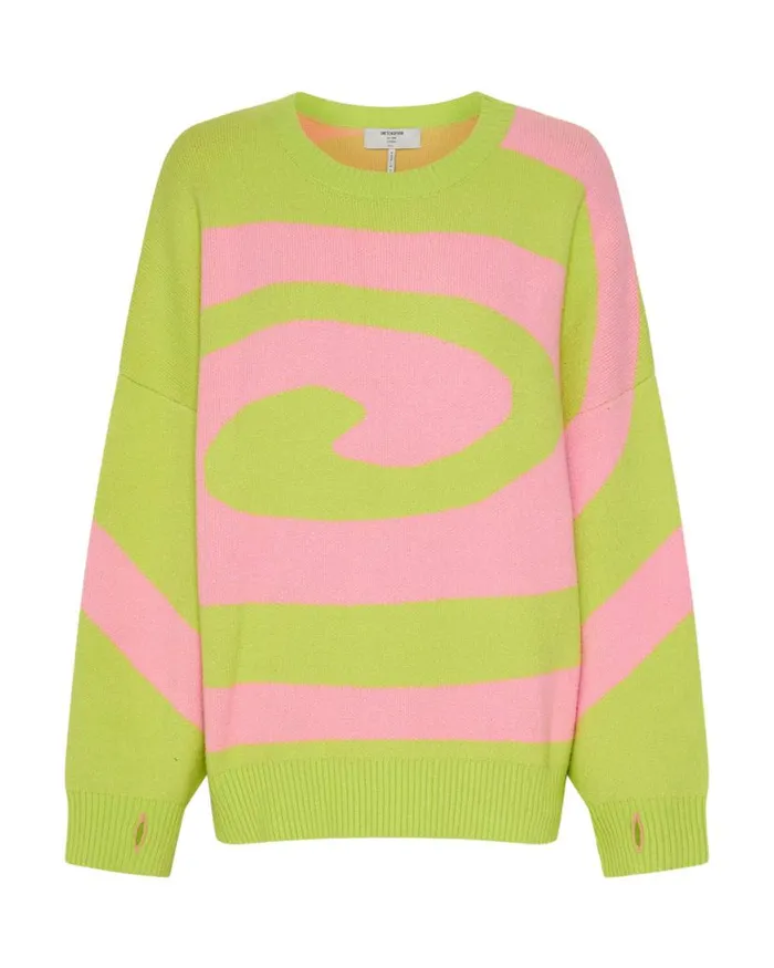 Women One Teaspoon Knitwear VORTEX JUMPER PINK Women One Teaspoon Knitwear VORTEX JUMPER PINK