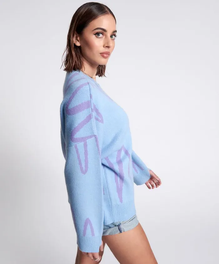 Women One Teaspoon Knitwear WAVE LENGTH KNIT SWEATER Women One Teaspoon Knitwear WAVE LENGTH KNIT SWEATER