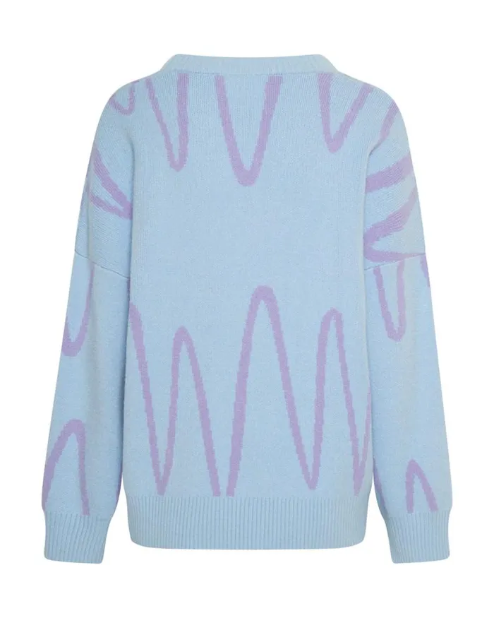 Women One Teaspoon Knitwear WAVE LENGTH KNIT SWEATER Women One Teaspoon Knitwear WAVE LENGTH KNIT SWEATER
