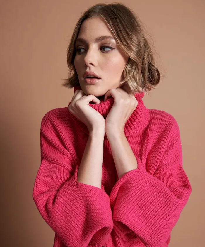 Women One Teaspoon Knitwear WINONA BACKLESS SWEATER PINK Women One Teaspoon Knitwear WINONA BACKLESS SWEATER PINK