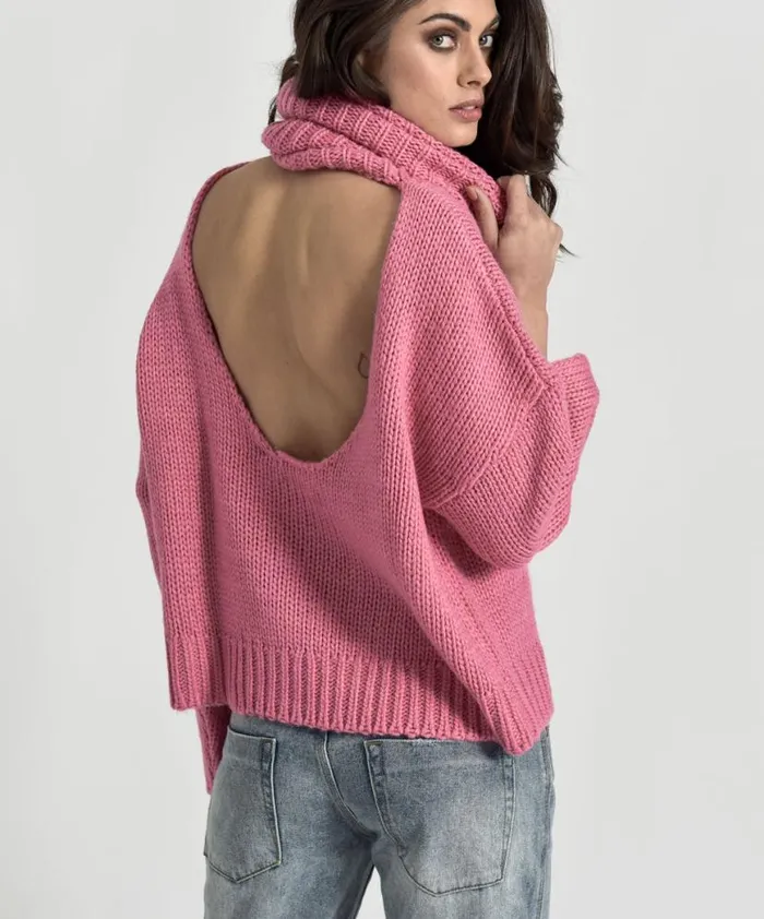 Women One Teaspoon Knitwear WINONA KEYHOLE ROLL NECK SWEATER Women One Teaspoon Knitwear WINONA KEYHOLE ROLL NECK SWEATER