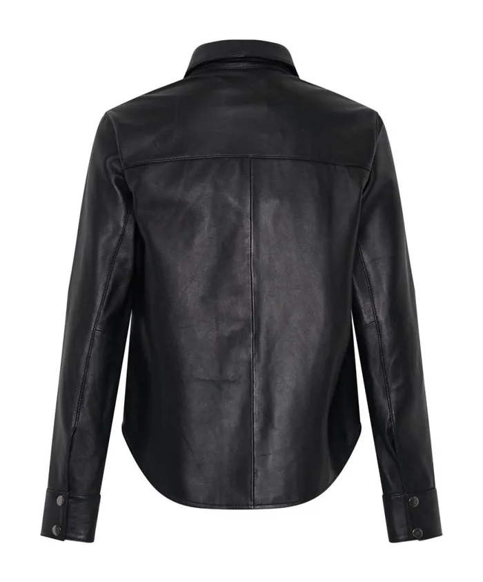 Women One Teaspoon Leather Jackets SOFIA CUT OUT LEATHER SHIRT Women One Teaspoon Leather Jackets SOFIA CUT OUT LEATHER SHIRT