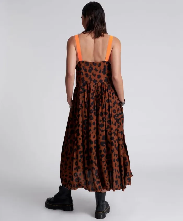 Women One Teaspoon Midi and Maxi Dresses ANIMAL ANARCHY RUNAWAY SLIP DRESS Women One Teaspoon Midi and Maxi Dresses ANIMAL ANARCHY RUNAWAY SLIP DRESS