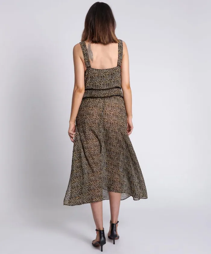 Women One Teaspoon Midi and Maxi Dresses ANIMAL NIGHT LOVER DRESS Women One Teaspoon Midi and Maxi Dresses ANIMAL NIGHT LOVER DRESS
