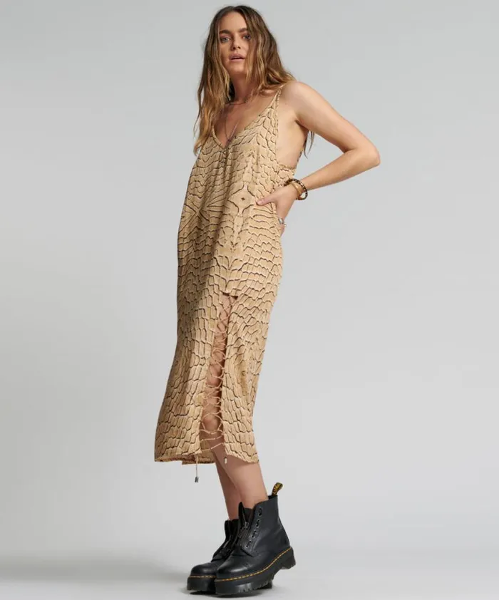 Women One Teaspoon Midi and Maxi Dresses DELUSION LACED SLIP DRESS Women One Teaspoon Midi and Maxi Dresses DELUSION LACED SLIP DRESS