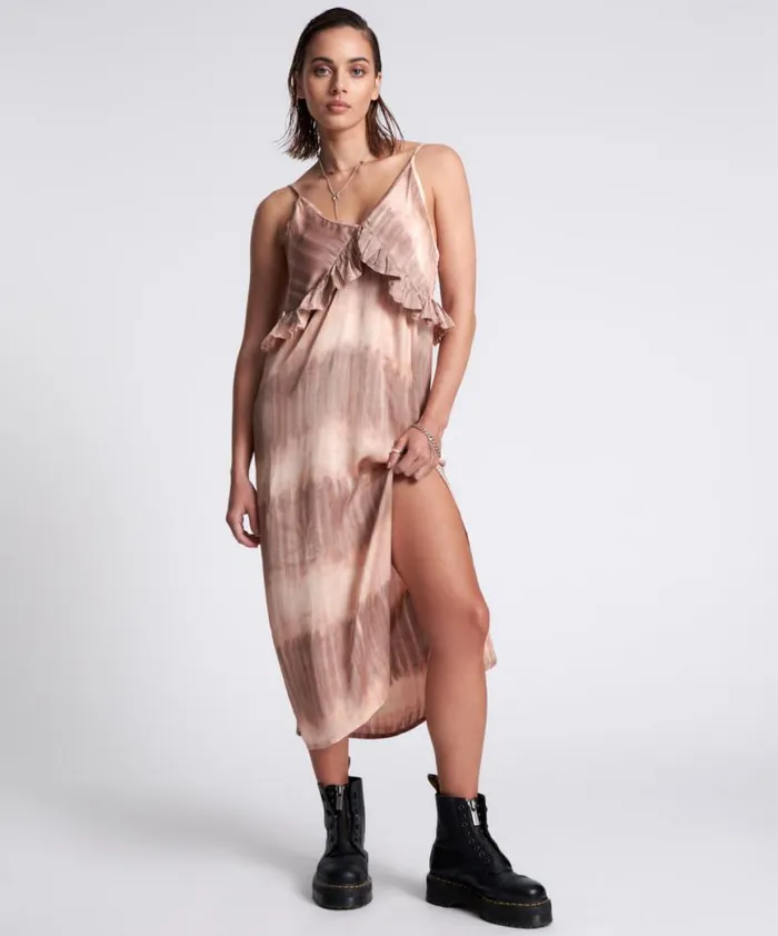 Women One Teaspoon Midi and Maxi Dresses HAND DYED RENDEZVOUS SLIP DRESS