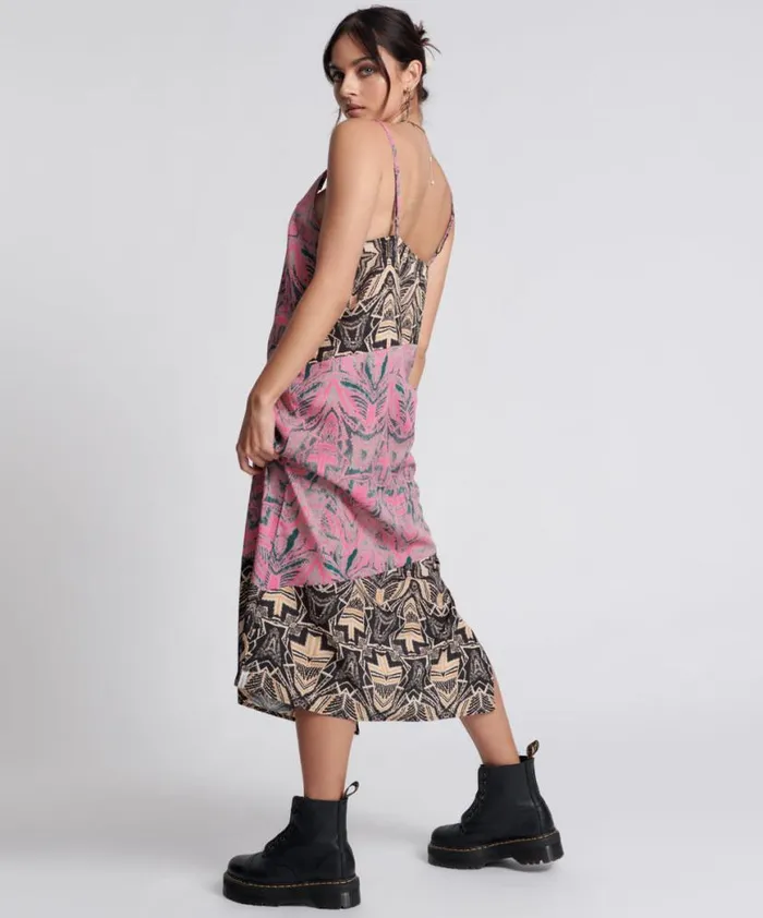 Women One Teaspoon Midi and Maxi Dresses KALEIDOSCOPE LONG SLIP DRESS Women One Teaspoon Midi and Maxi Dresses KALEIDOSCOPE LONG SLIP DRESS