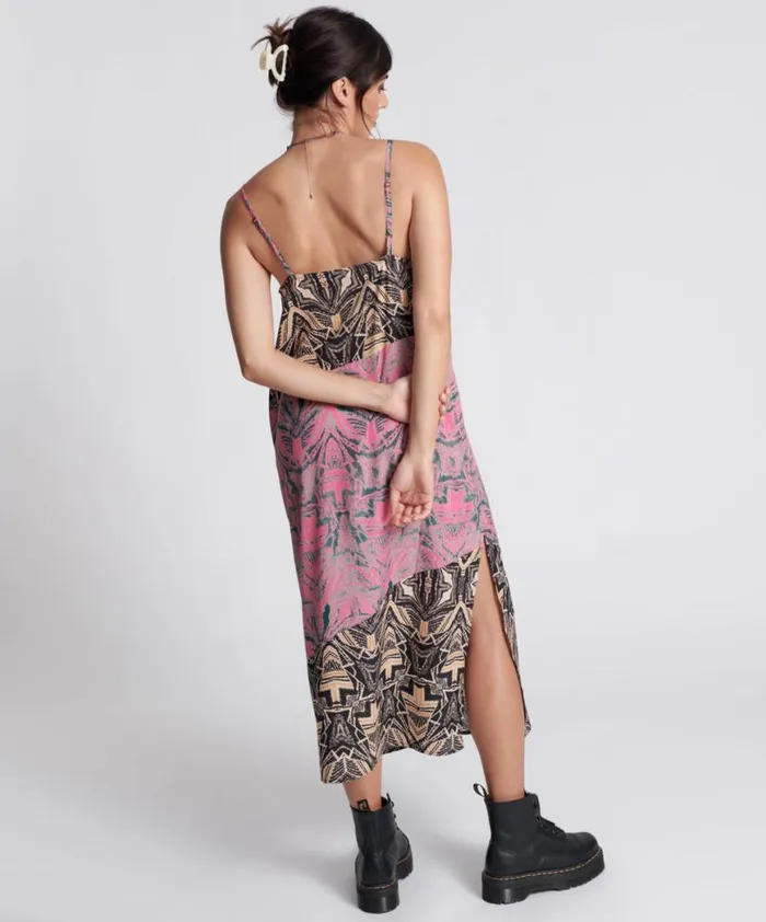 Women One Teaspoon Midi and Maxi Dresses KALEIDOSCOPE LONG SLIP DRESS Women One Teaspoon Midi and Maxi Dresses KALEIDOSCOPE LONG SLIP DRESS