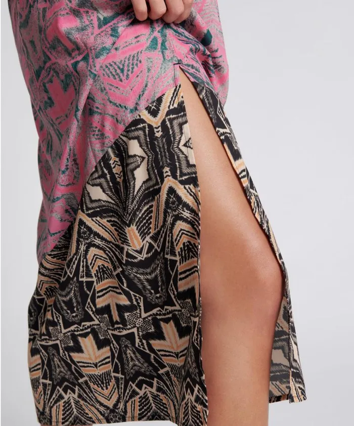 Women One Teaspoon Midi and Maxi Dresses KALEIDOSCOPE LONG SLIP DRESS Women One Teaspoon Midi and Maxi Dresses KALEIDOSCOPE LONG SLIP DRESS