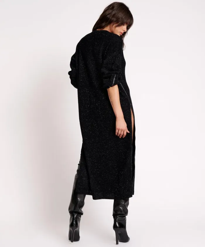 Women One Teaspoon Midi and Maxi Dresses LE FREAK METALLIC ZIPPED KNIT DRESS Women One Teaspoon Midi and Maxi Dresses LE FREAK METALLIC ZIPPED KNIT DRESS