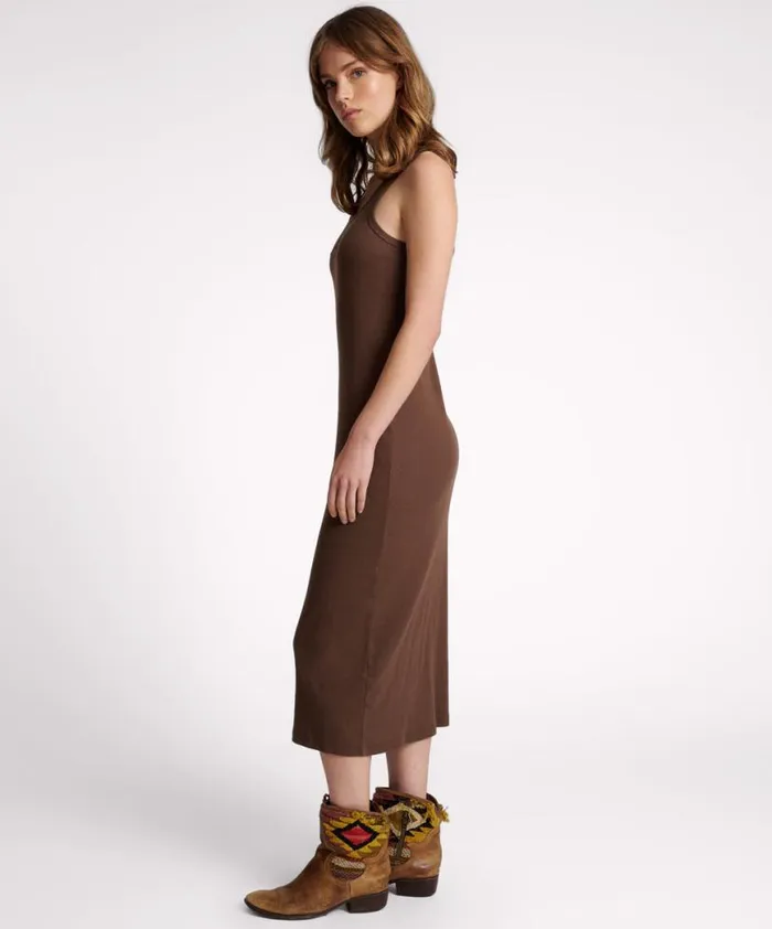 Women One Teaspoon Midi and Maxi Dresses ONE TEASPOON RIB SINGLET MIDI DRESS Women One Teaspoon Midi and Maxi Dresses ONE TEASPOON RIB SINGLET MIDI DRESS