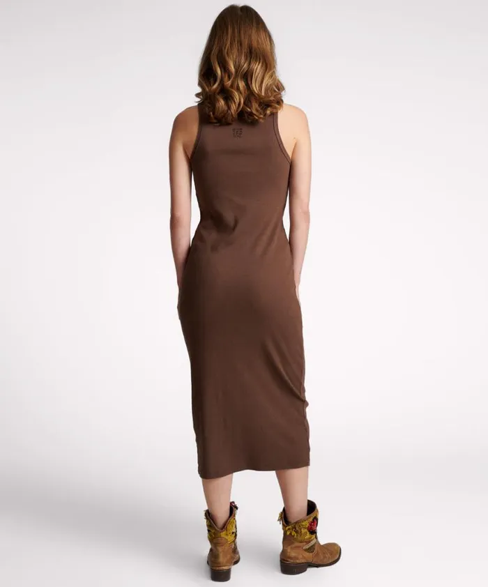 Women One Teaspoon Midi and Maxi Dresses ONE TEASPOON RIB SINGLET MIDI DRESS Women One Teaspoon Midi and Maxi Dresses ONE TEASPOON RIB SINGLET MIDI DRESS
