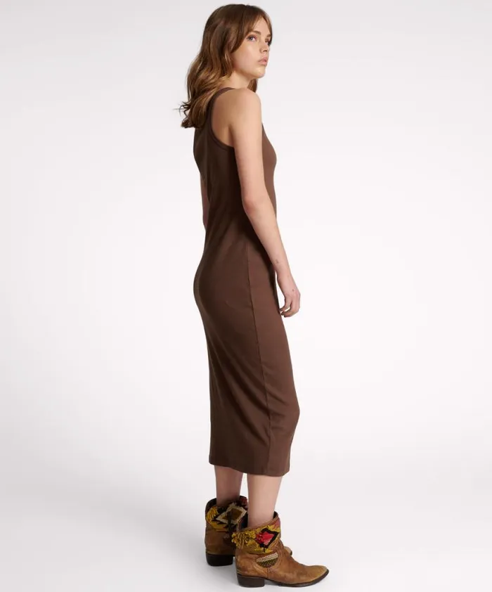 Women One Teaspoon Midi and Maxi Dresses ONE TEASPOON RIB SINGLET MIDI DRESS Women One Teaspoon Midi and Maxi Dresses ONE TEASPOON RIB SINGLET MIDI DRESS