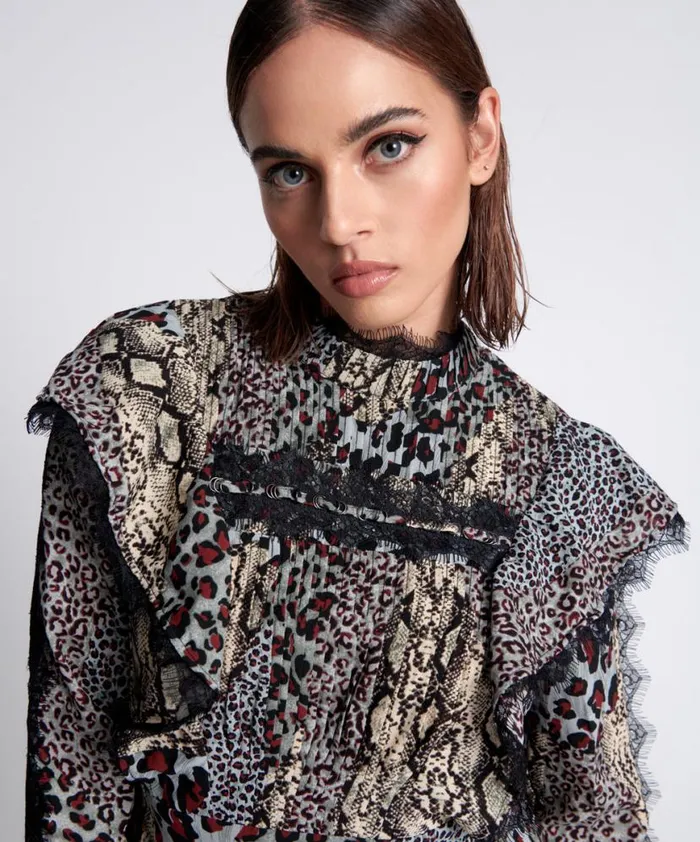 Women One Teaspoon Midi and Maxi Dresses PUNK PYTHON METAL ADVENTURE DRESS MULTI Women One Teaspoon Midi and Maxi Dresses PUNK PYTHON METAL ADVENTURE DRESS MULTI