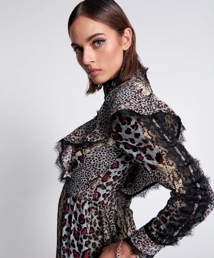 Women One Teaspoon Midi and Maxi Dresses PUNK PYTHON METAL ADVENTURE DRESS MULTI Women One Teaspoon Midi and Maxi Dresses PUNK PYTHON METAL ADVENTURE DRESS MULTI