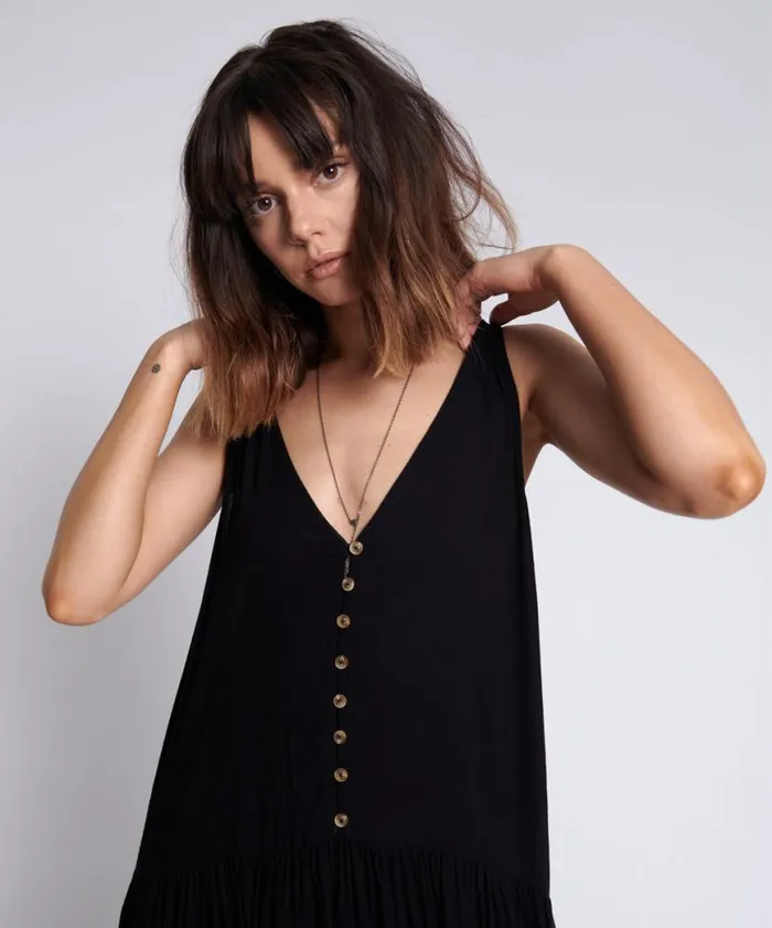 Women One Teaspoon Midi and Maxi Dresses REBELLE NOIR DRESS Women One Teaspoon Midi and Maxi Dresses REBELLE NOIR DRESS