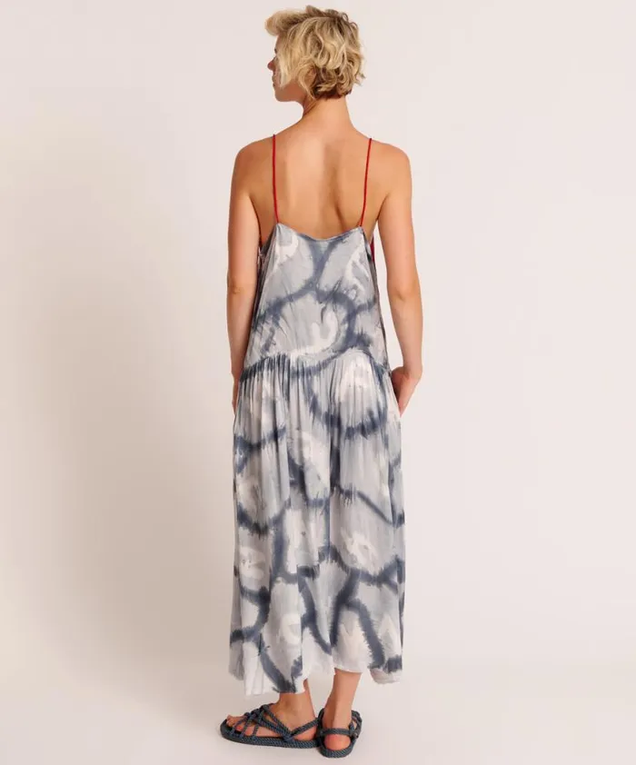 Women One Teaspoon Midi and Maxi Dresses REFLECTION HAND PRINTED HIDEAWAY SLIP DRESS Women One Teaspoon Midi and Maxi Dresses REFLECTION HAND PRINTED HIDEAWAY SLIP DRESS