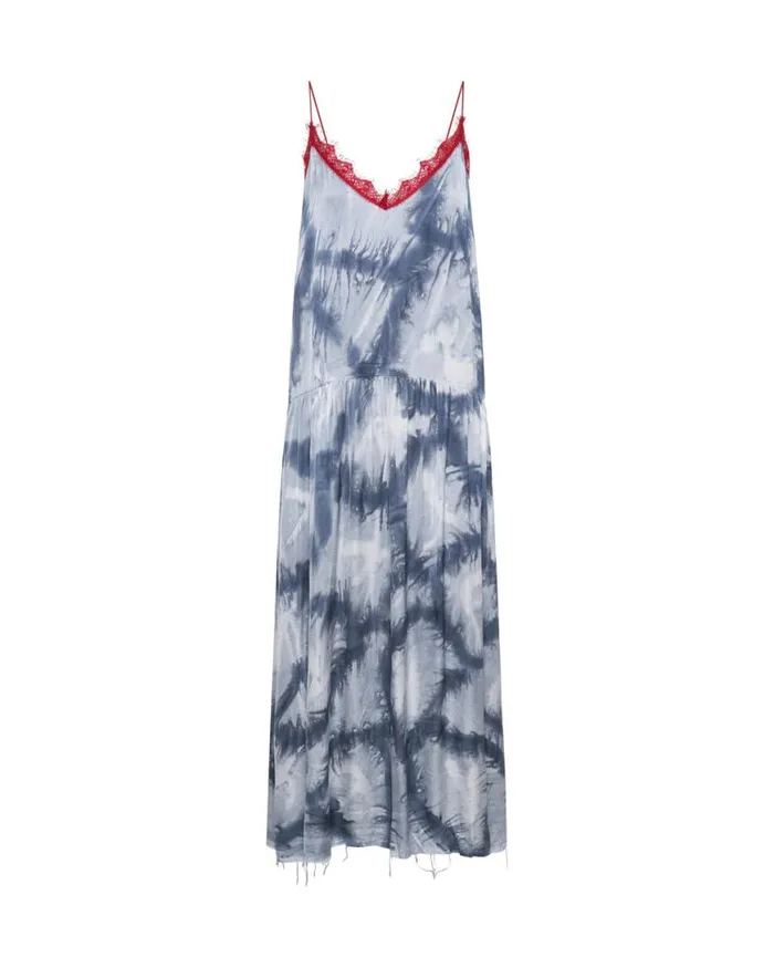 Women One Teaspoon Midi and Maxi Dresses REFLECTION HAND PRINTED HIDEAWAY SLIP DRESS Women One Teaspoon Midi and Maxi Dresses REFLECTION HAND PRINTED HIDEAWAY SLIP DRESS