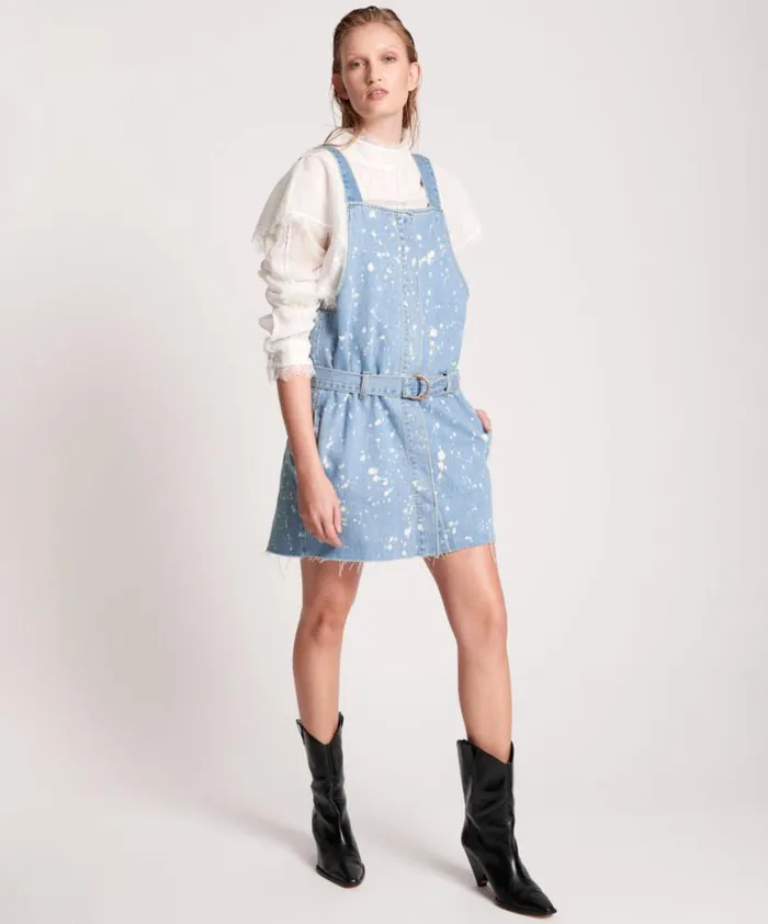 Women One Teaspoon Midi and Maxi Dresses ROYAL SALT DENIM PINI DRESS Women One Teaspoon Midi and Maxi Dresses ROYAL SALT DENIM PINI DRESS