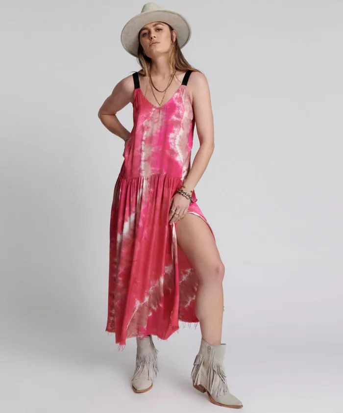 Women One Teaspoon Midi and Maxi Dresses SATIN SOLAR FLARE RUNWAY CAMI DRESS Women One Teaspoon Midi and Maxi Dresses SATIN SOLAR FLARE RUNWAY CAMI DRESS