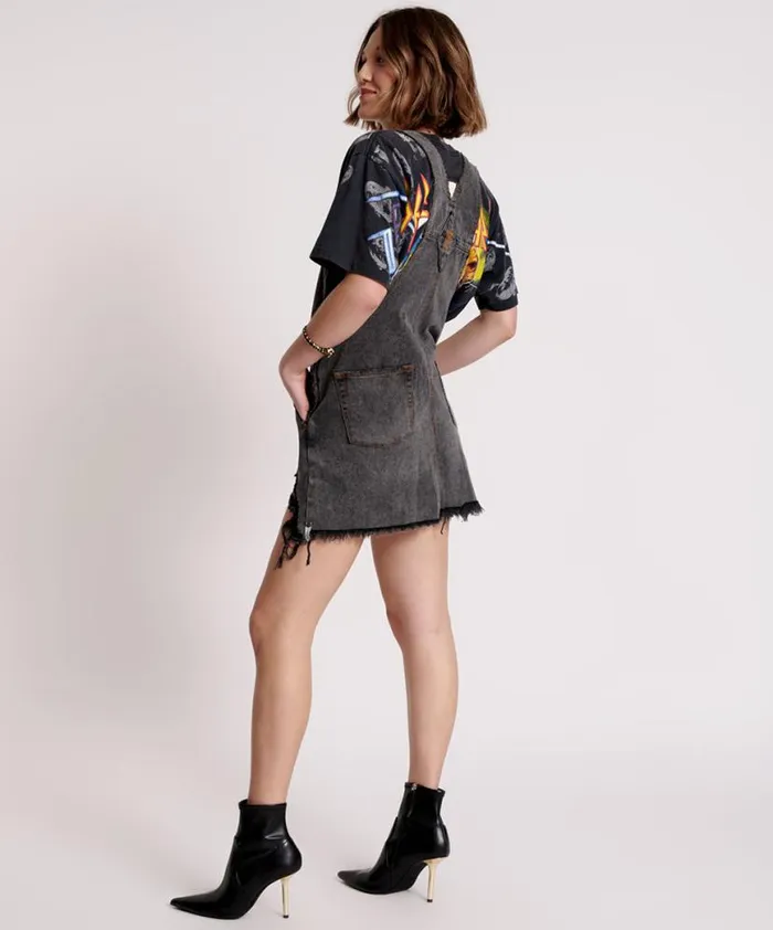 Women One Teaspoon Midi and Maxi Dresses STANTON ST DENIM PINI DRESS Women One Teaspoon Midi and Maxi Dresses STANTON ST DENIM PINI DRESS