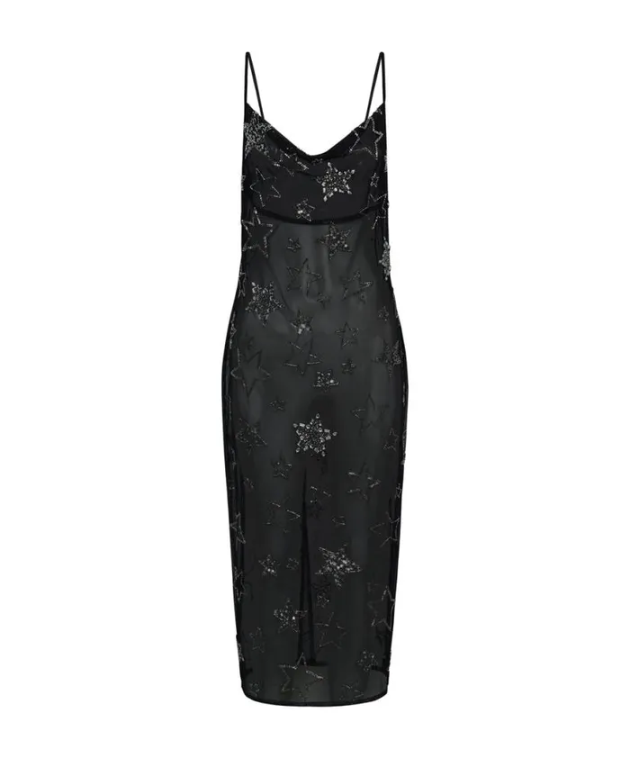 Women One Teaspoon Midi and Maxi Dresses STELLAR ALL STAR HAND BEADED SLIP DRESS Women One Teaspoon Midi and Maxi Dresses STELLAR ALL STAR HAND BEADED SLIP DRESS
