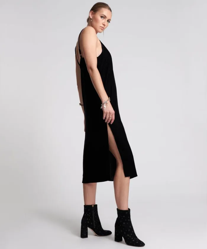 Women One Teaspoon Midi and Maxi Dresses VELVET LOVER MIDI SLIP DRESS Women One Teaspoon Midi and Maxi Dresses VELVET LOVER MIDI SLIP DRESS