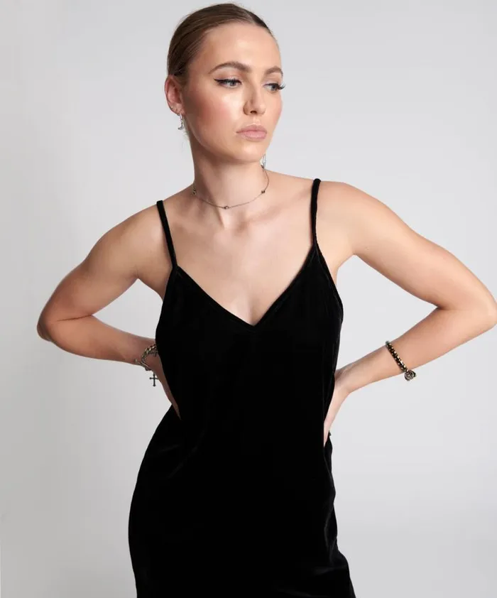 Women One Teaspoon Midi and Maxi Dresses VELVET LOVER MIDI SLIP DRESS Women One Teaspoon Midi and Maxi Dresses VELVET LOVER MIDI SLIP DRESS