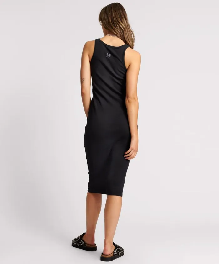 Women One Teaspoon Midi and Maxi Dresses WASHED BLACK ONE TEASPOON RIB SINGLET DRESS Women One Teaspoon Midi and Maxi Dresses WASHED BLACK ONE TEASPOON RIB SINGLET DRESS