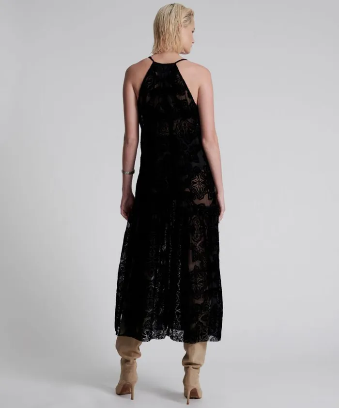 Women One Teaspoon Midi and Maxi Dresses WESTERN DEFIANCE LONG SLIP DRESS Women One Teaspoon Midi and Maxi Dresses WESTERN DEFIANCE LONG SLIP DRESS