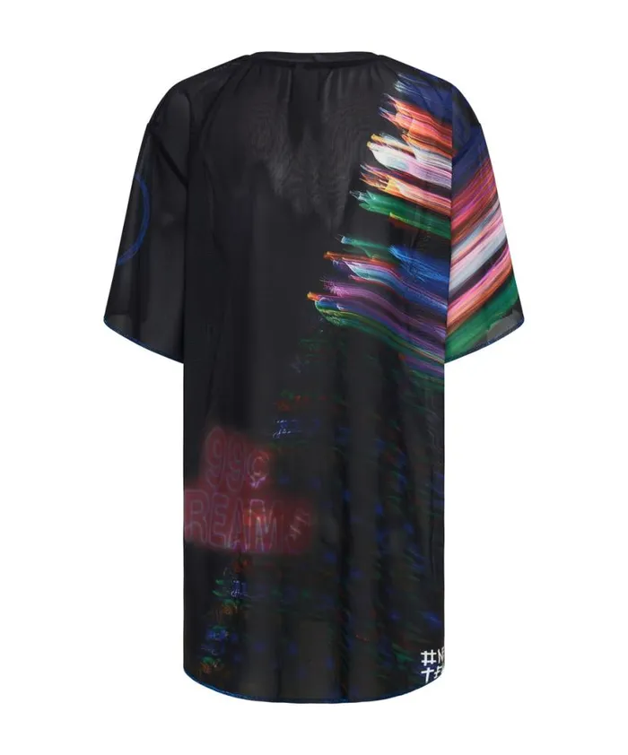 Women One Teaspoon Mini Dresses 99 CENT DREAMS MESH TEE DRESS Women One Teaspoon Mini Dresses 99 CENT DREAMS MESH TEE DRESS