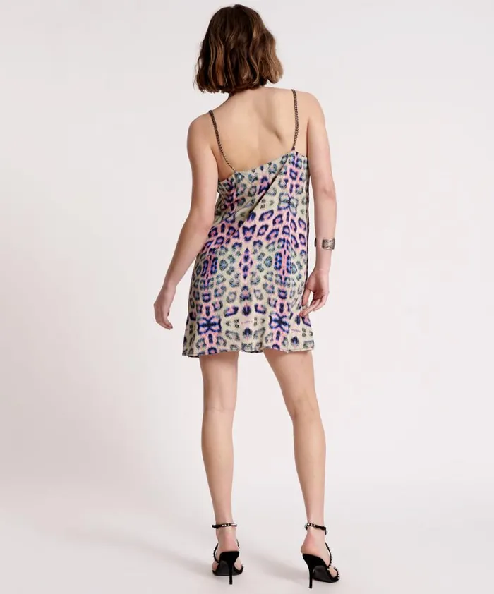 Women One Teaspoon Mini Dresses COLLISION MINI SLIP DRESS