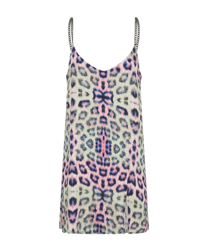 Women One Teaspoon Mini Dresses COLLISION MINI SLIP DRESS