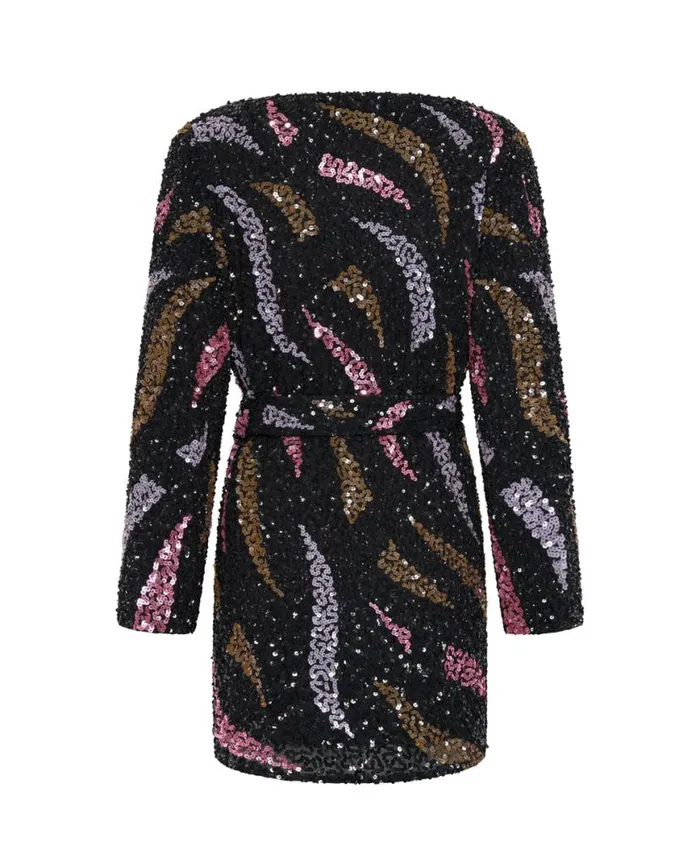 Women One Teaspoon Mini Dresses DELUSION HAND BEADED WRAP DRESS Women One Teaspoon Mini Dresses DELUSION HAND BEADED WRAP DRESS