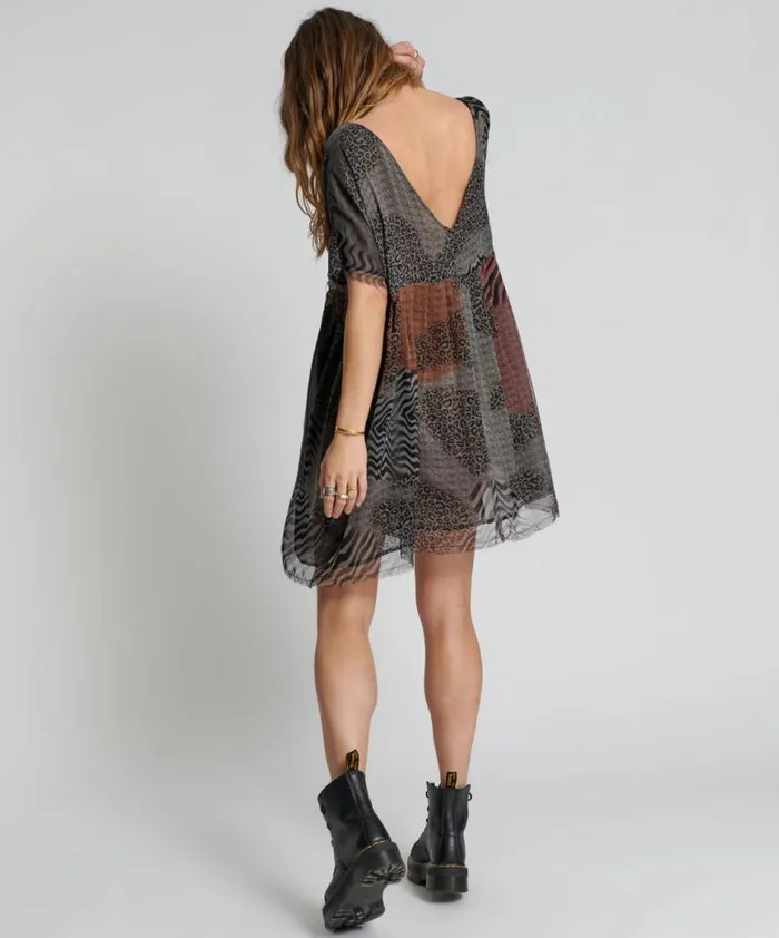 Women One Teaspoon Mini Dresses DILEMA OVERSIZED MINI DRESS Women One Teaspoon Mini Dresses DILEMA OVERSIZED MINI DRESS
